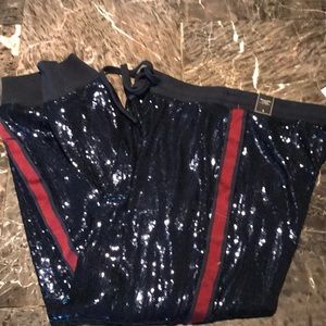 New Abercrombie & Fitch sequin Jogger pantsuit